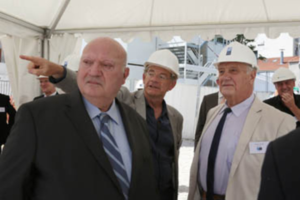 Michel Rémon & Associés - Pose de la première pierre de la station de pompage de Puteaux